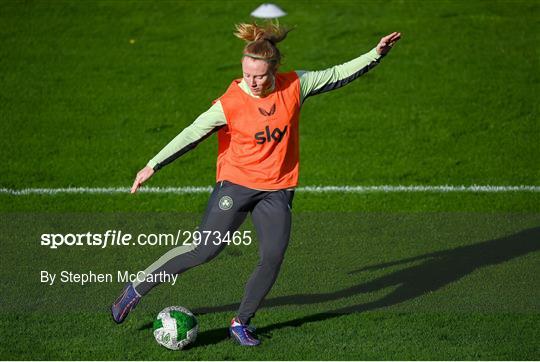 Republic of Ireland Women Press Conference and Training Session Republic of Ireland Women Press Conference and Training Session
