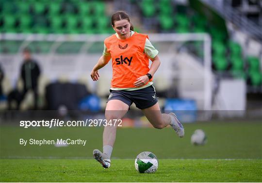 Republic of Ireland Women Press Conference and Training Session Republic of Ireland Women Press Conference and Training Session