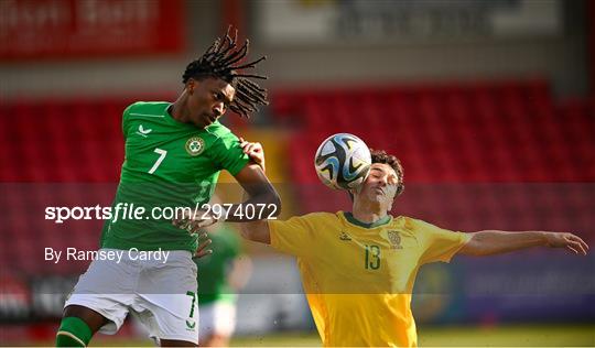 Republic of Ireland v Lithuania - UEFA U17 European Championships Round 1 Qualifier Republic of Ireland v Lithuania - UEFA U17 European Championships Round 1 Qualifier