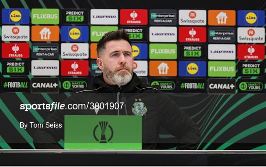 Shamrock Rovers Press Conference and Training Session