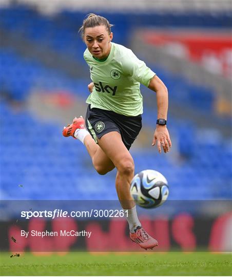Republic of Ireland Women Press Conference and Training Session Republic of Ireland Women Press Conference and Training Session