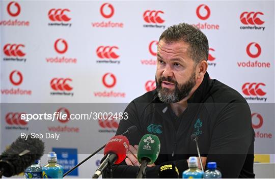 Ireland Rugby Media Conference Ireland Rugby Media Conference