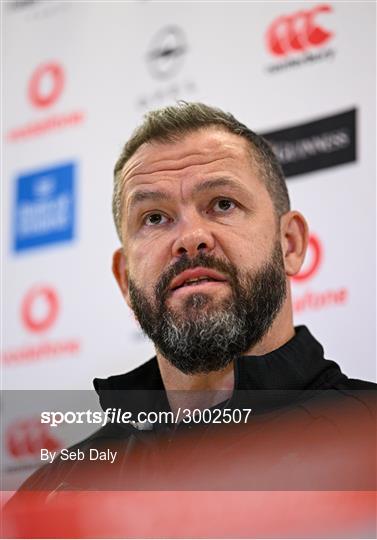 Ireland Rugby Media Conference Ireland Rugby Media Conference