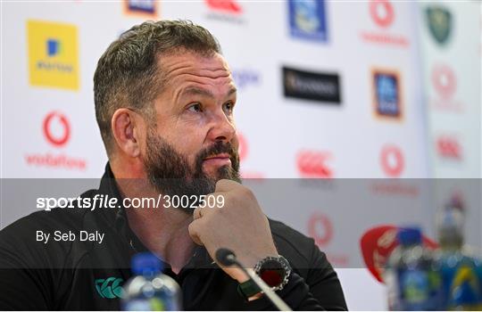 Ireland Rugby Media Conference Ireland Rugby Media Conference