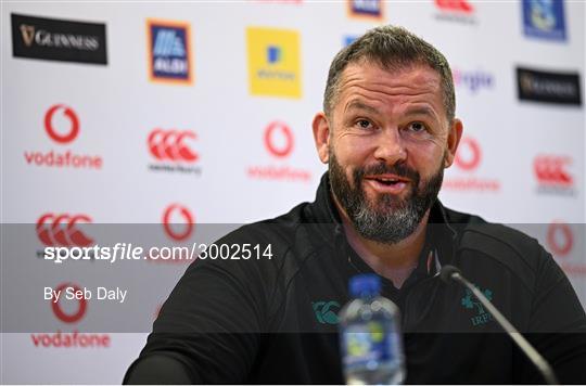 Ireland Rugby Media Conference Ireland Rugby Media Conference