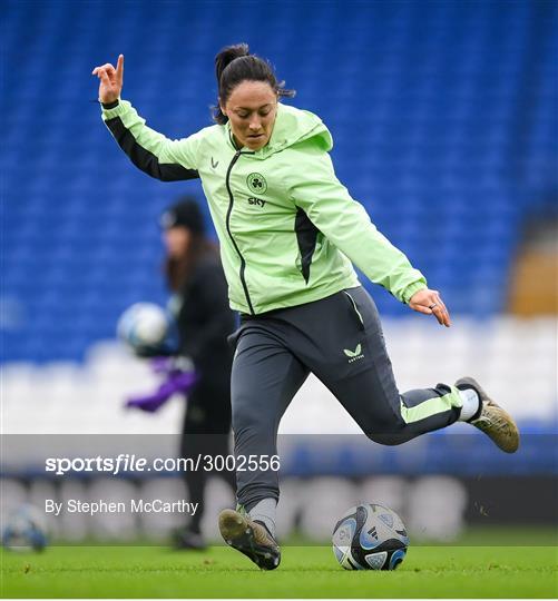 Republic of Ireland Women Press Conference and Training Session Republic of Ireland Women Press Conference and Training Session