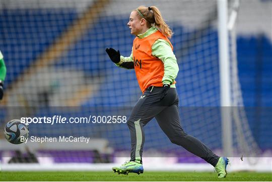 Republic of Ireland Women Press Conference and Training Session Republic of Ireland Women Press Conference and Training Session