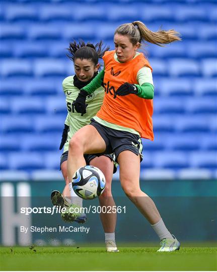 Republic of Ireland Women Press Conference and Training Session Republic of Ireland Women Press Conference and Training Session