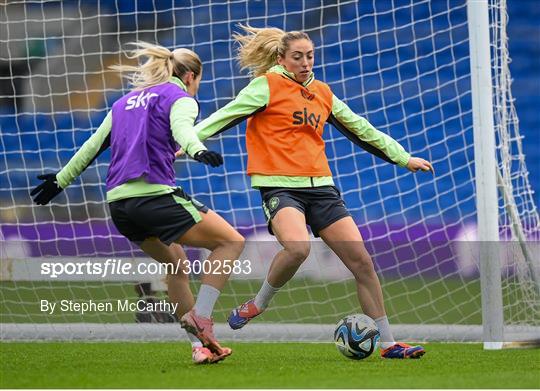 Republic of Ireland Women Press Conference and Training Session Republic of Ireland Women Press Conference and Training Session