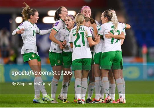 Wales v Republic of Ireland - UEFA Women's EURO 2025 Play-Off Round Two First Leg Wales v Republic of Ireland - UEFA Women's EURO 2025 Play-Off Round Two First Leg