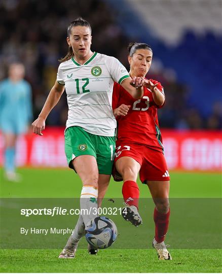 Wales v Republic of Ireland - UEFA Women's EURO 2025 Play-Off Round Two First Leg Wales v Republic of Ireland - UEFA Women's EURO 2025 Play-Off Round Two First Leg