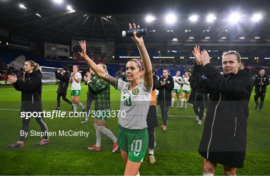 Wales v Republic of Ireland - UEFA Women's EURO 2025 Play-Off Round Two First Leg Wales v Republic of Ireland - UEFA Women's EURO 2025 Play-Off Round Two First Leg