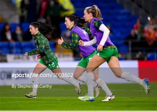 Wales v Republic of Ireland - UEFA Women's EURO 2025 Play-Off Round Two First Leg Wales v Republic of Ireland - UEFA Women's EURO 2025 Play-Off Round Two First Leg