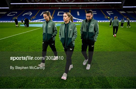 Wales v Republic of Ireland - UEFA Women's EURO 2025 Play-Off Round Two First Leg Wales v Republic of Ireland - UEFA Women's EURO 2025 Play-Off Round Two First Leg