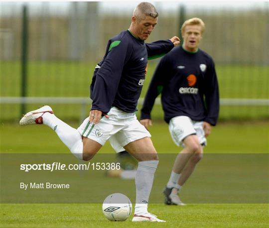 Republic of Ireland Soccer training Thurs