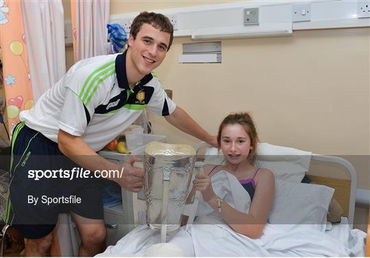 Victorious All-Ireland Senior Hurling Champions Clare visit Our Lady's Hospital for Sick Children, Crumlin