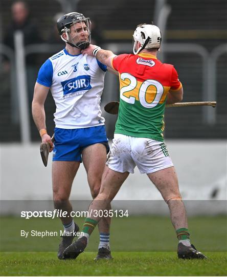 Carlow v Waterford - Allianz Hurling League Division 1B Carlow v Waterford - Allianz Hurling League Division 1B
