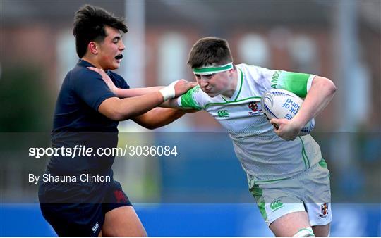 Wesley College v Gonzaga College - Bank of Ireland Leinster Rugby Boys Schools Junior Cup First Round Wesley College v Gonzaga College - Bank of Ireland Leinster Rugby Boys Schools Junior Cup First Round
