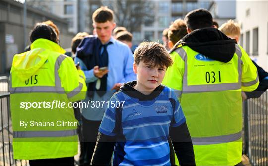 St Michael's College v Clongowes Wood College - Bank of Ireland Leinster Rugby Boys Schools Junior Cup Semi-Final St Michael's College v Clongowes Wood College - Bank of Ireland Leinster Rugby Boys Schools Junior Cup Semi-Final