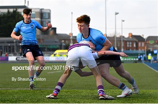 St Michael's College v Clongowes Wood College - Bank of Ireland Leinster Rugby Boys Schools Junior Cup Semi-Final St Michael's College v Clongowes Wood College - Bank of Ireland Leinster Rugby Boys Schools Junior Cup Semi-Final