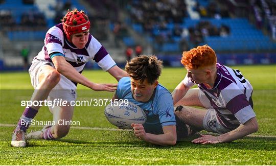 St Michael's College v Clongowes Wood College - Bank of Ireland Leinster Rugby Boys Schools Junior Cup Semi-Final St Michael's College v Clongowes Wood College - Bank of Ireland Leinster Rugby Boys Schools Junior Cup Semi-Final