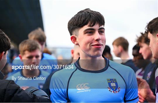 St Michael's College v Clongowes Wood College - Bank of Ireland Leinster Rugby Boys Schools Junior Cup Semi-Final St Michael's College v Clongowes Wood College - Bank of Ireland Leinster Rugby Boys Schools Junior Cup Semi-Final