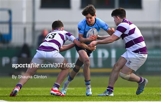 St Michael's College v Clongowes Wood College - Bank of Ireland Leinster Rugby Boys Schools Junior Cup Semi-Final St Michael's College v Clongowes Wood College - Bank of Ireland Leinster Rugby Boys Schools Junior Cup Semi-Final