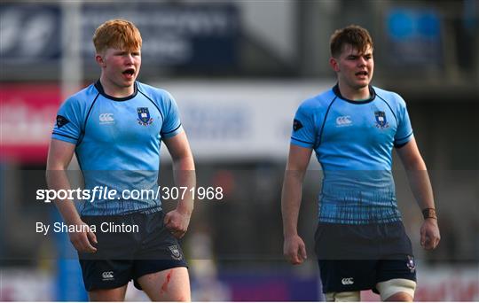 St Michael's College v Clongowes Wood College - Bank of Ireland Leinster Rugby Boys Schools Junior Cup Semi-Final St Michael's College v Clongowes Wood College - Bank of Ireland Leinster Rugby Boys Schools Junior Cup Semi-Final