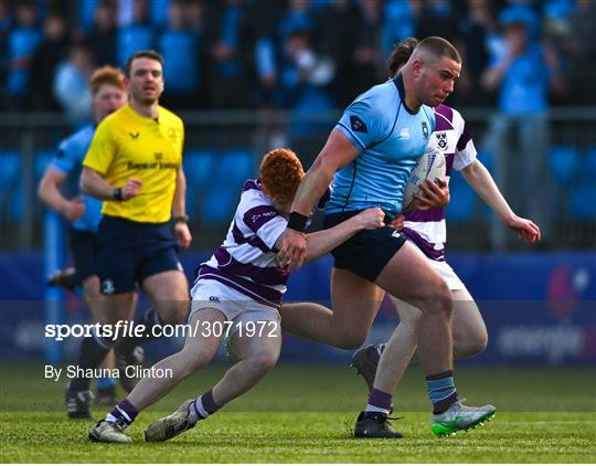 St Michael's College v Clongowes Wood College - Bank of Ireland Leinster Rugby Boys Schools Junior Cup Semi-Final St Michael's College v Clongowes Wood College - Bank of Ireland Leinster Rugby Boys Schools Junior Cup Semi-Final
