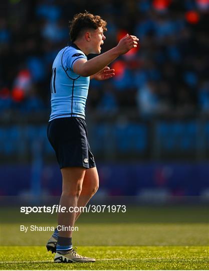 St Michael's College v Clongowes Wood College - Bank of Ireland Leinster Rugby Boys Schools Junior Cup Semi-Final St Michael's College v Clongowes Wood College - Bank of Ireland Leinster Rugby Boys Schools Junior Cup Semi-Final