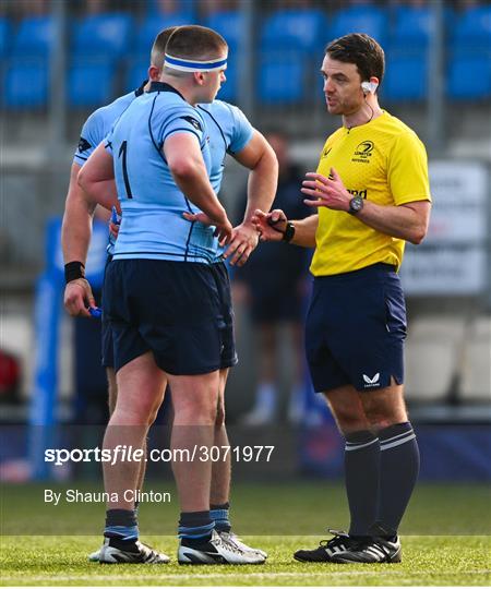 St Michael's College v Clongowes Wood College - Bank of Ireland Leinster Rugby Boys Schools Junior Cup Semi-Final St Michael's College v Clongowes Wood College - Bank of Ireland Leinster Rugby Boys Schools Junior Cup Semi-Final