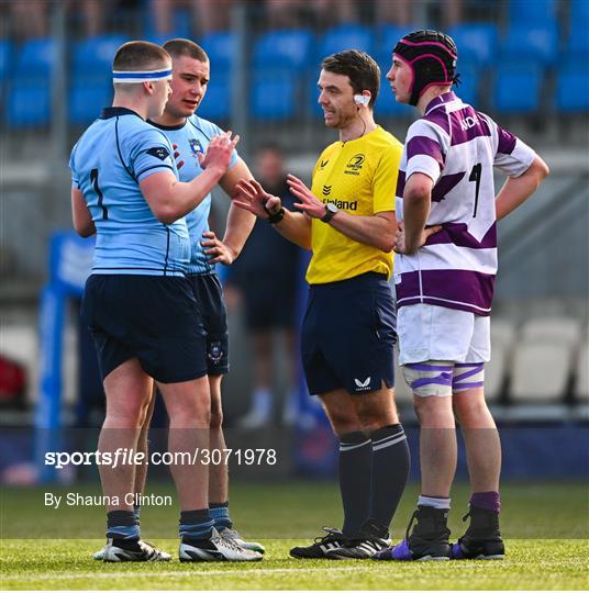 St Michael's College v Clongowes Wood College - Bank of Ireland Leinster Rugby Boys Schools Junior Cup Semi-Final St Michael's College v Clongowes Wood College - Bank of Ireland Leinster Rugby Boys Schools Junior Cup Semi-Final