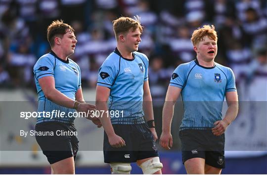 St Michael's College v Clongowes Wood College - Bank of Ireland Leinster Rugby Boys Schools Junior Cup Semi-Final St Michael's College v Clongowes Wood College - Bank of Ireland Leinster Rugby Boys Schools Junior Cup Semi-Final