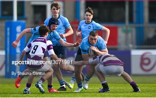 St Michael's College v Clongowes Wood College - Bank of Ireland Leinster Rugby Boys Schools Junior Cup Semi-Final St Michael's College v Clongowes Wood College - Bank of Ireland Leinster Rugby Boys Schools Junior Cup Semi-Final
