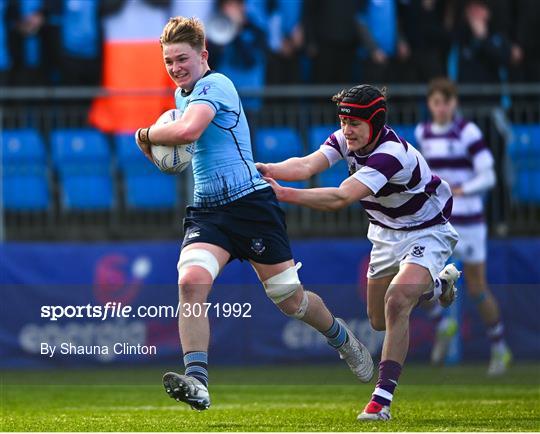 St Michael's College v Clongowes Wood College - Bank of Ireland Leinster Rugby Boys Schools Junior Cup Semi-Final St Michael's College v Clongowes Wood College - Bank of Ireland Leinster Rugby Boys Schools Junior Cup Semi-Final