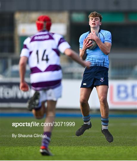 St Michael's College v Clongowes Wood College - Bank of Ireland Leinster Rugby Boys Schools Junior Cup Semi-Final St Michael's College v Clongowes Wood College - Bank of Ireland Leinster Rugby Boys Schools Junior Cup Semi-Final