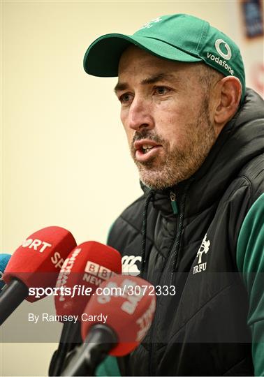 Ireland Rugby Squad Training and Media Conference Ireland Rugby Squad Training and Media Conference