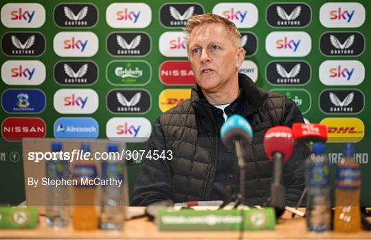 Republic of Ireland Squad Announcement Republic of Ireland Squad Announcement