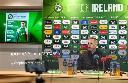 Republic of Ireland Squad Announcement Republic of Ireland Squad Announcement