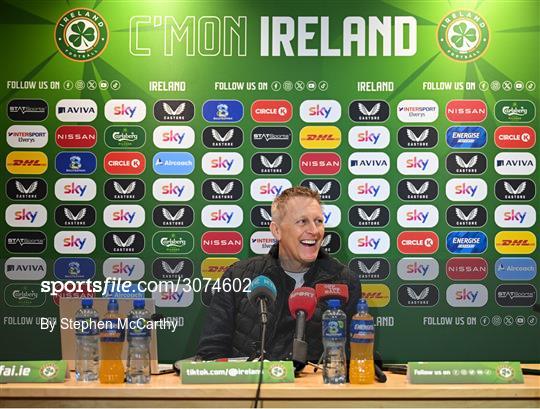 Republic of Ireland Squad Announcement Republic of Ireland Squad Announcement