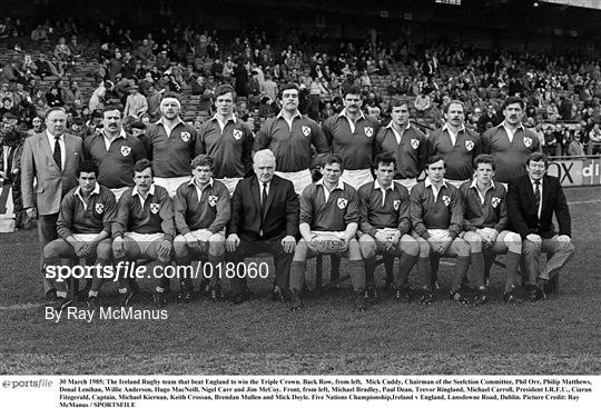 Ireland v England - Five Nations Rugby Championship 1985
