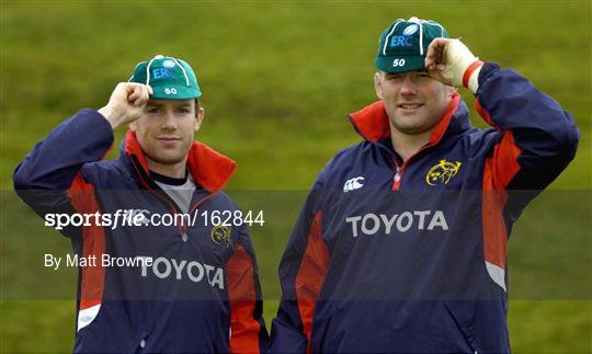 Munster Rugby training Tuesday