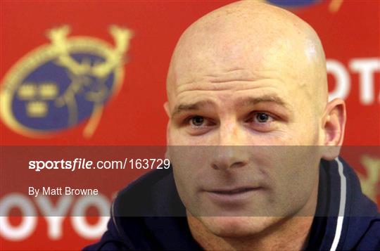 Munster Rugby Press Conf Tuesday