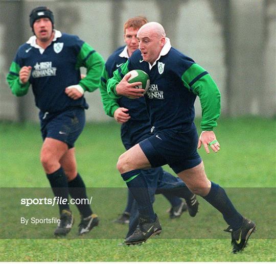 Ireland Rugby Squad Training - 18th November 1998