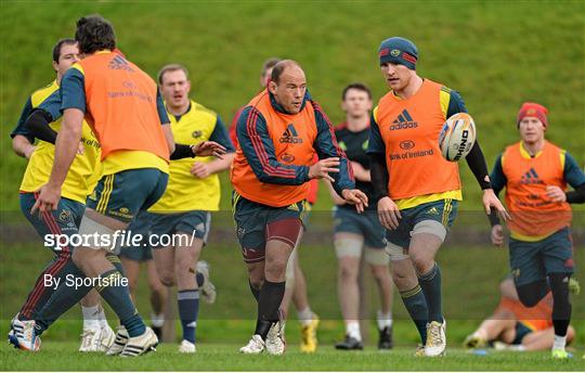 Munster Rugby Squad Training and Press Briefing - Tuesday 19th November