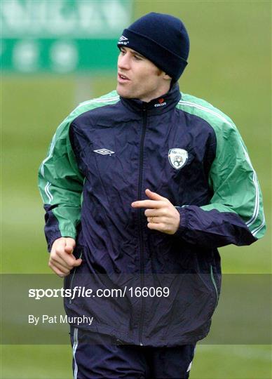 Republic of Ireland soccer training Tuesday