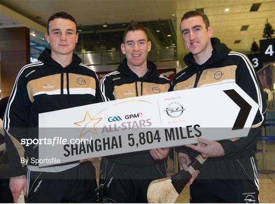 GAA GPA All-Star Tour 2013, sponsored by Opel Departs for Shanghai
