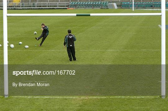 Ireland Kicking Practice Saturday