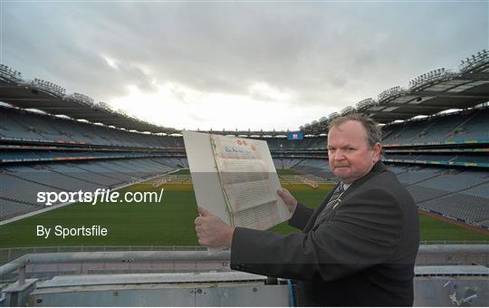 100th Anniversary of Deeds of Croke Park being presented to the GAA