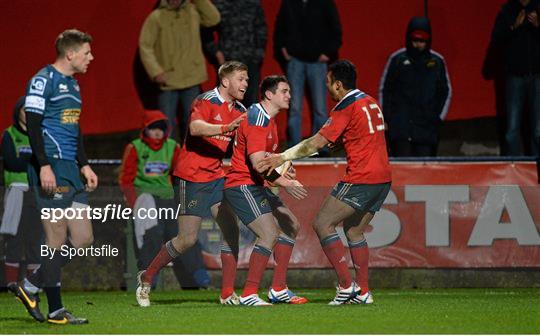 Munster v Scarlets - Celtic League 2013/14 Round 10